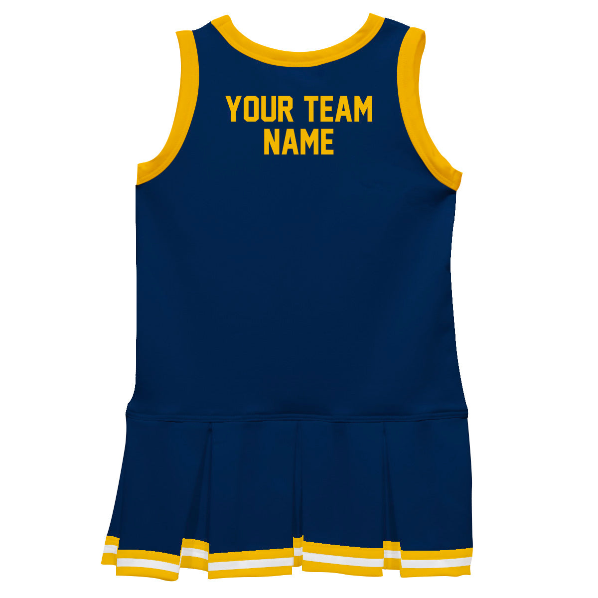 Royal Orange Sleeveless Girl Cheerleader Dress - Wimziy&Co.