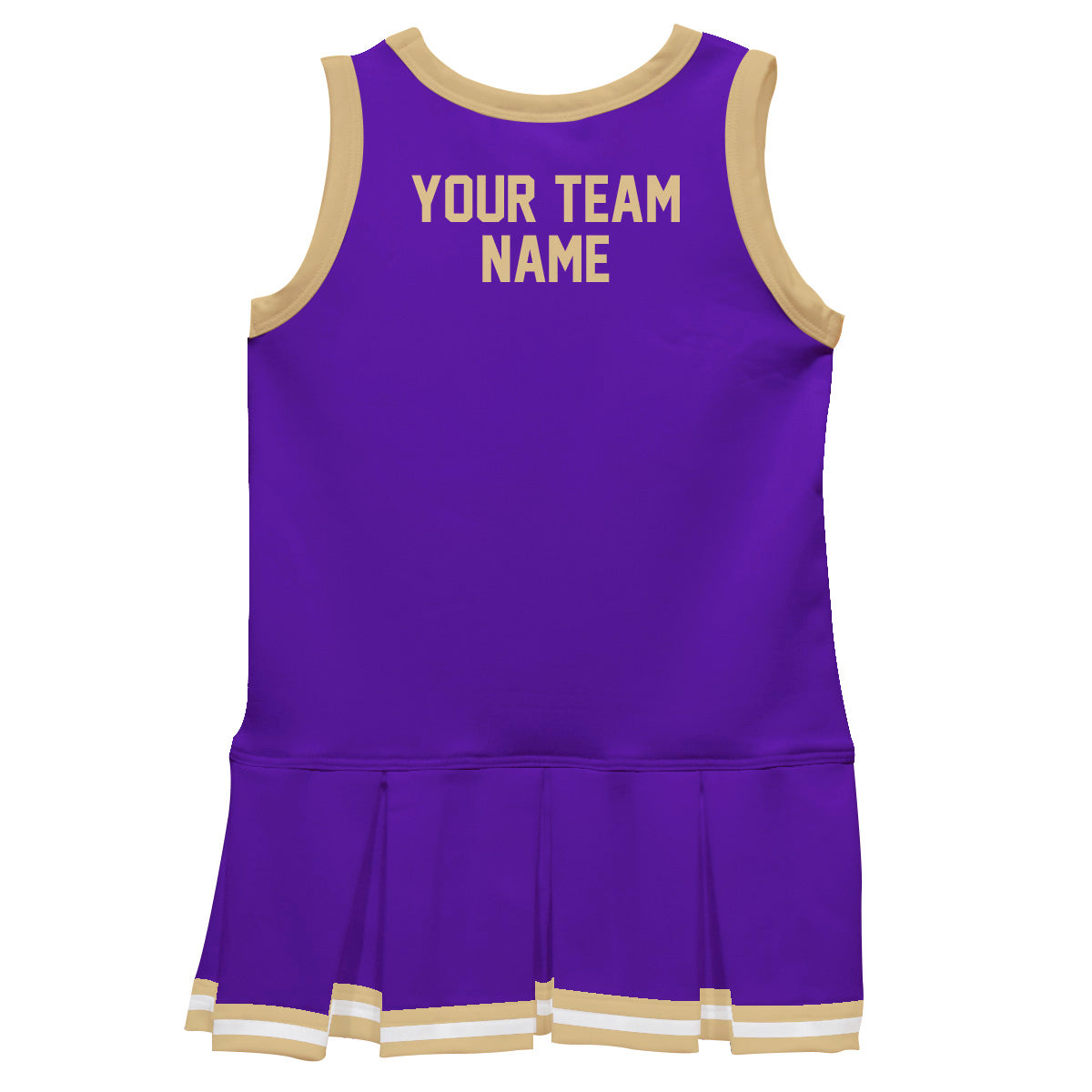 Royal Orange Sleeveless Girl Cheerleader Dress - Wimziy&Co.