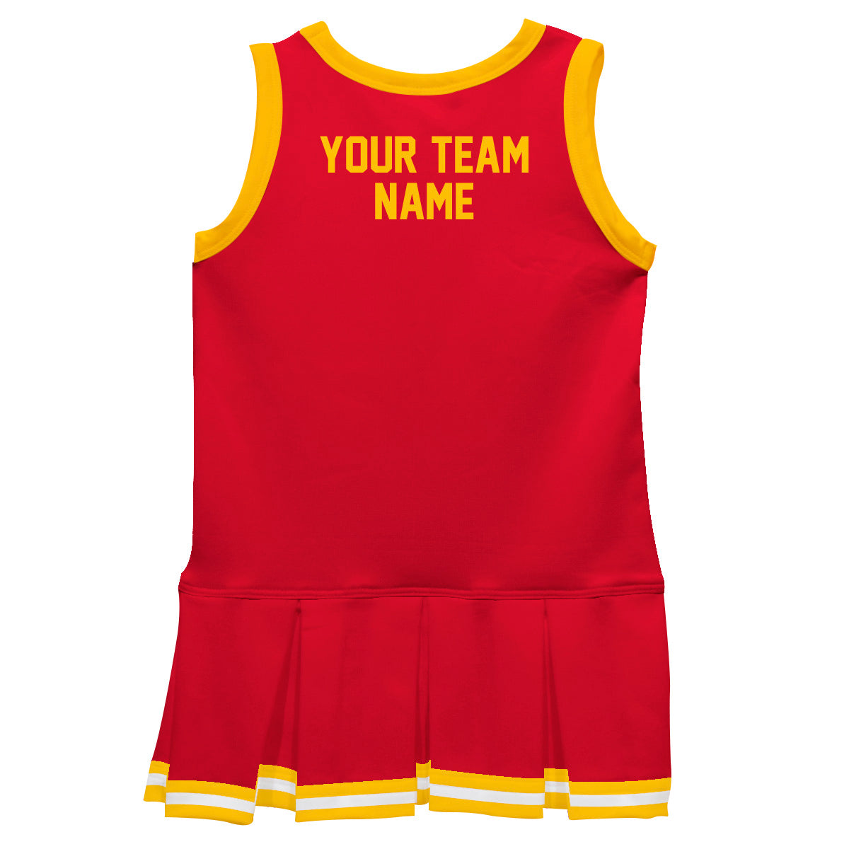 Royal Orange Sleeveless Girl Cheerleader Dress - Wimziy&Co.