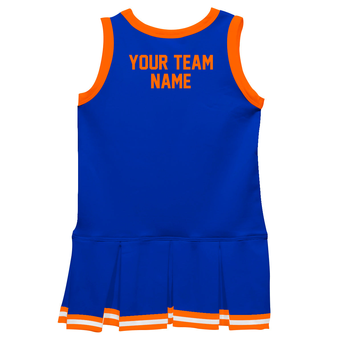 Royal Orange Sleeveless Girl Cheerleader Dress - Wimziy&Co.
