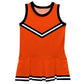 Orange and Black Sleeveless Cheerleader Dress
