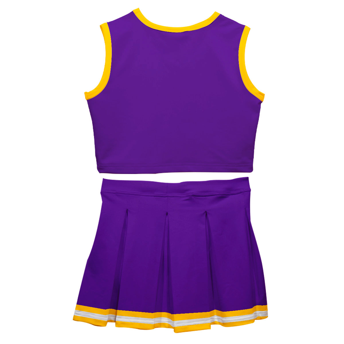 Purple Gold Sleeveless Cheerleader Set - Wimziy&Co.