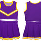 Purple Gold Sleeveless Cheerleader Set - Wimziy&Co.