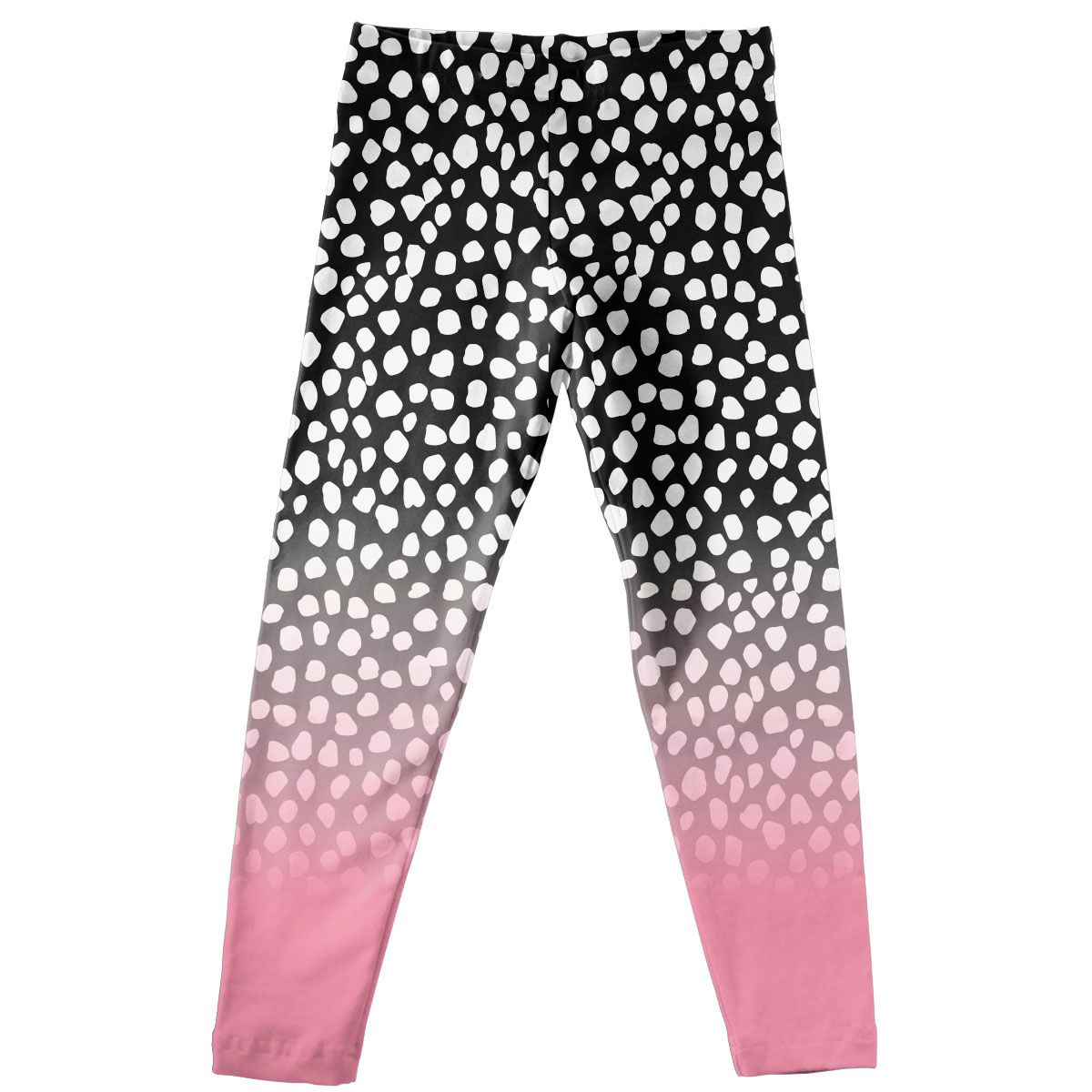 Animal Print Pink and Black Degrade Leggings