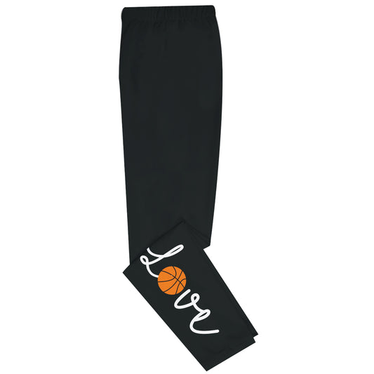 Love Basketball Black Leggings