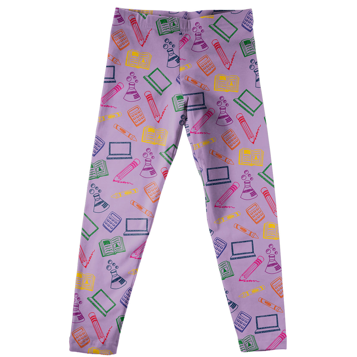 Back To School Purple Leggings