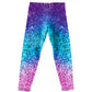 Glitter Pink and Purple Leggings