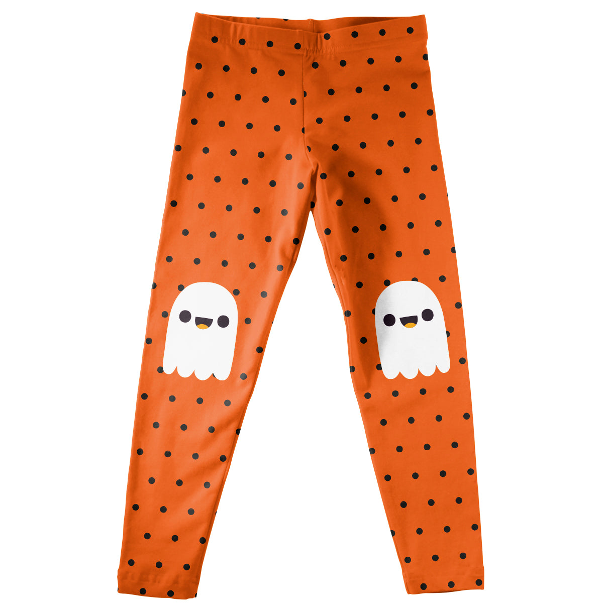 Halloween Ghost Orange Leggings
