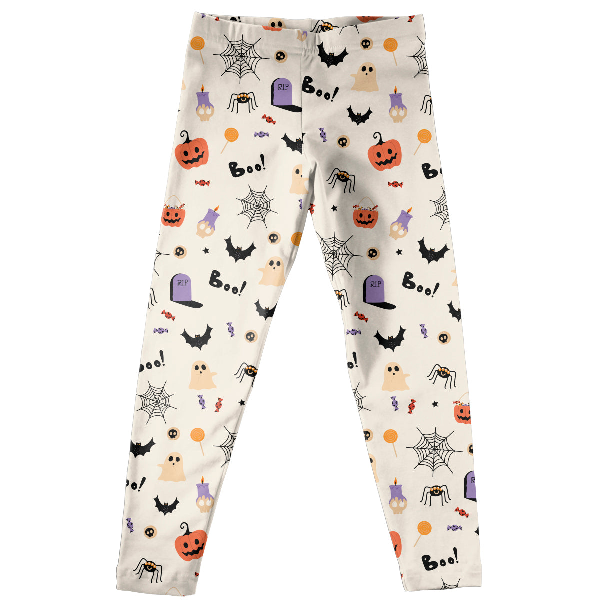 Halloween Print Ivory Leggings