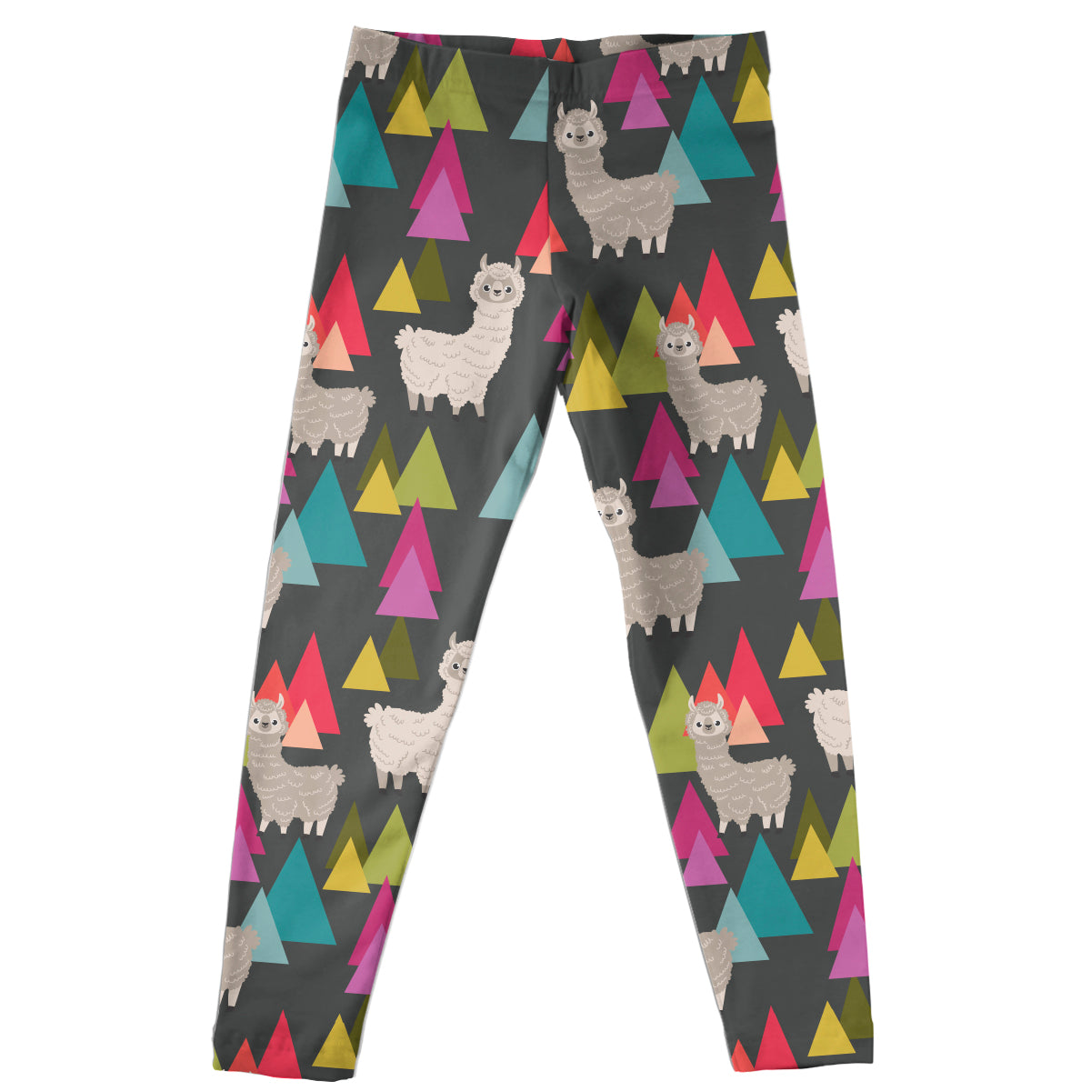 Llamas Print Gray Leggings