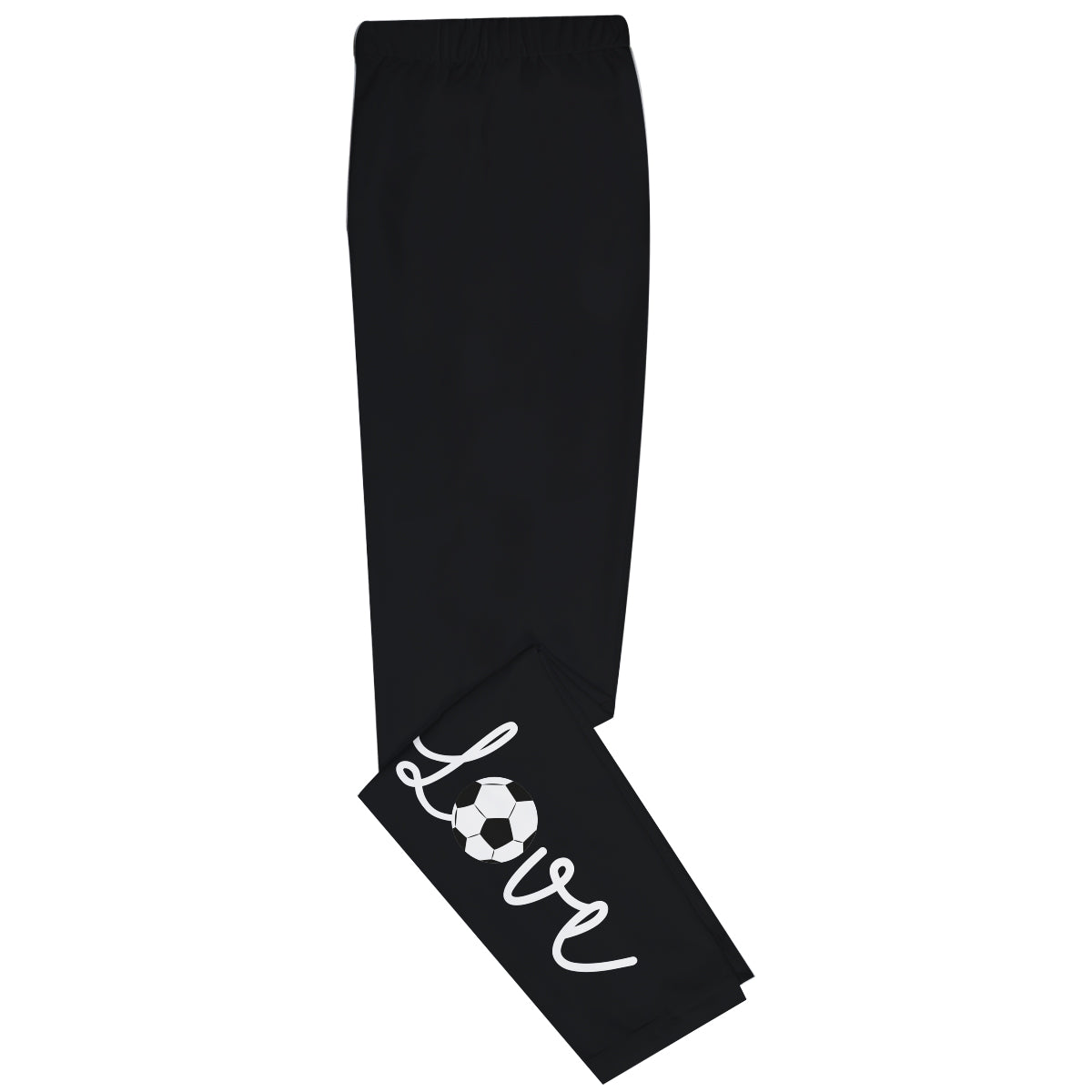 Love Soccer Black Leggings - Wimziy&Co.