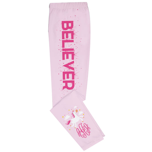 Believer Monogram Light Pink Leggings