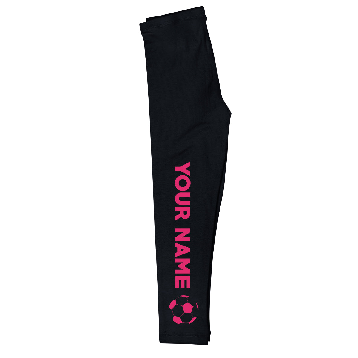 Soccer Personalized Name Black Leggings - Wimziy&Co.