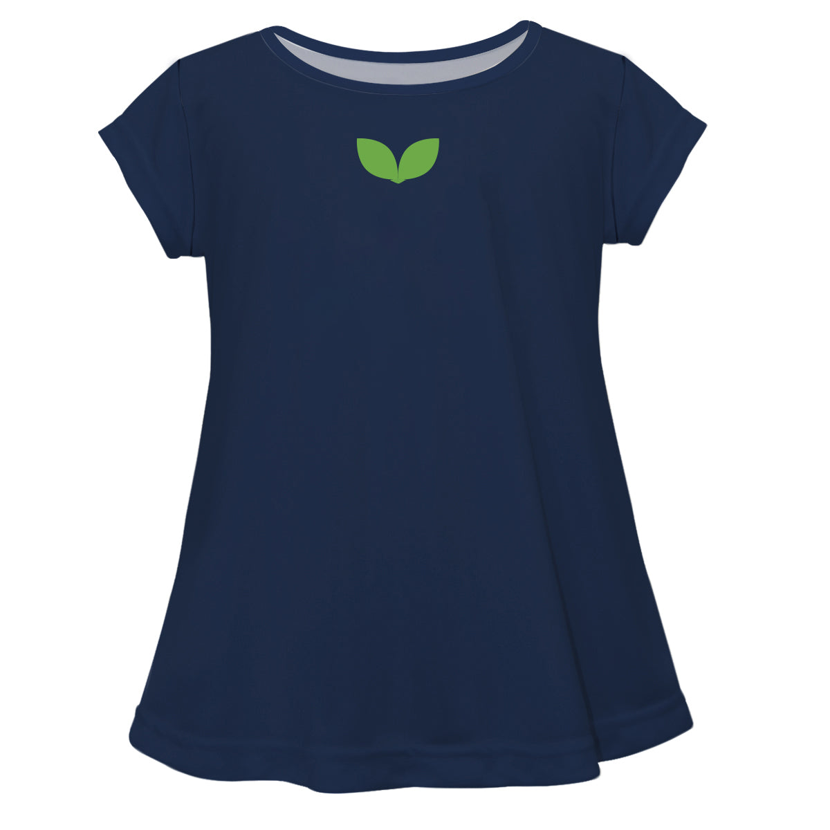 Apple Monogram Navy Short Sleeve Laurie Top - Wimziy&Co.