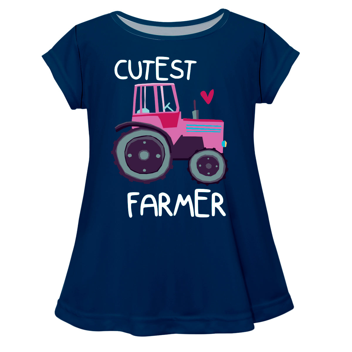 Cutest Farmer Navy Short Sleeve Laurie Top