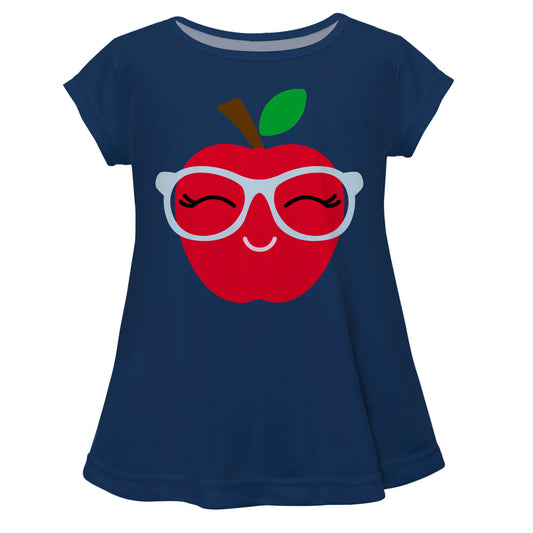 Happy Apple Navy Short Sleeve Laurie Top