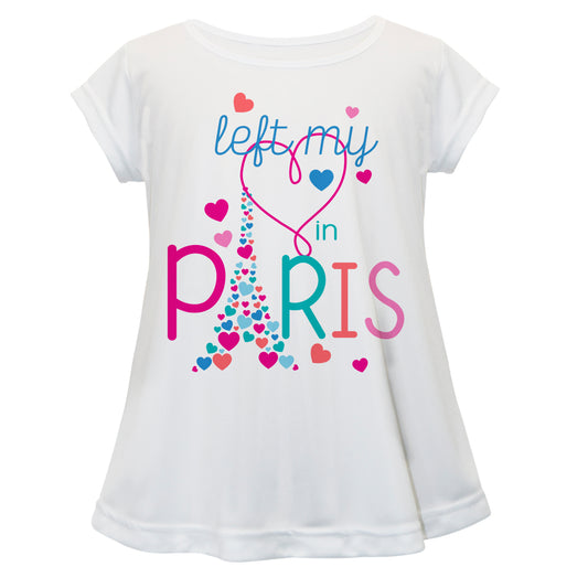 Left My In Paris White Short Sleeve Laurie Top