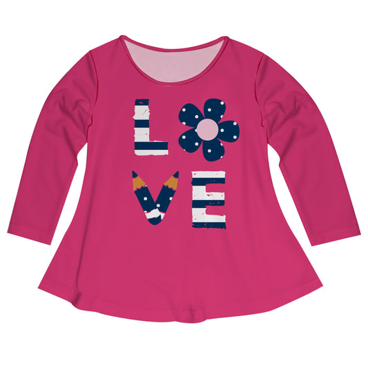 Love Pink Long Sleeve Laurie Top