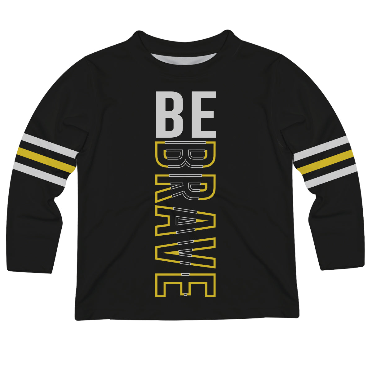 Be Brave Black Long Sleeve Tee Shirt