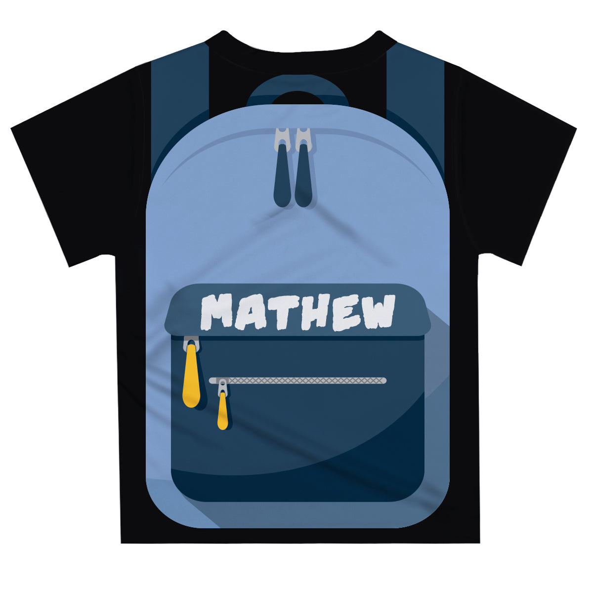 Name Astronaut Backpack Black Short Sleeve Tee Shirt - Wimziy&Co.