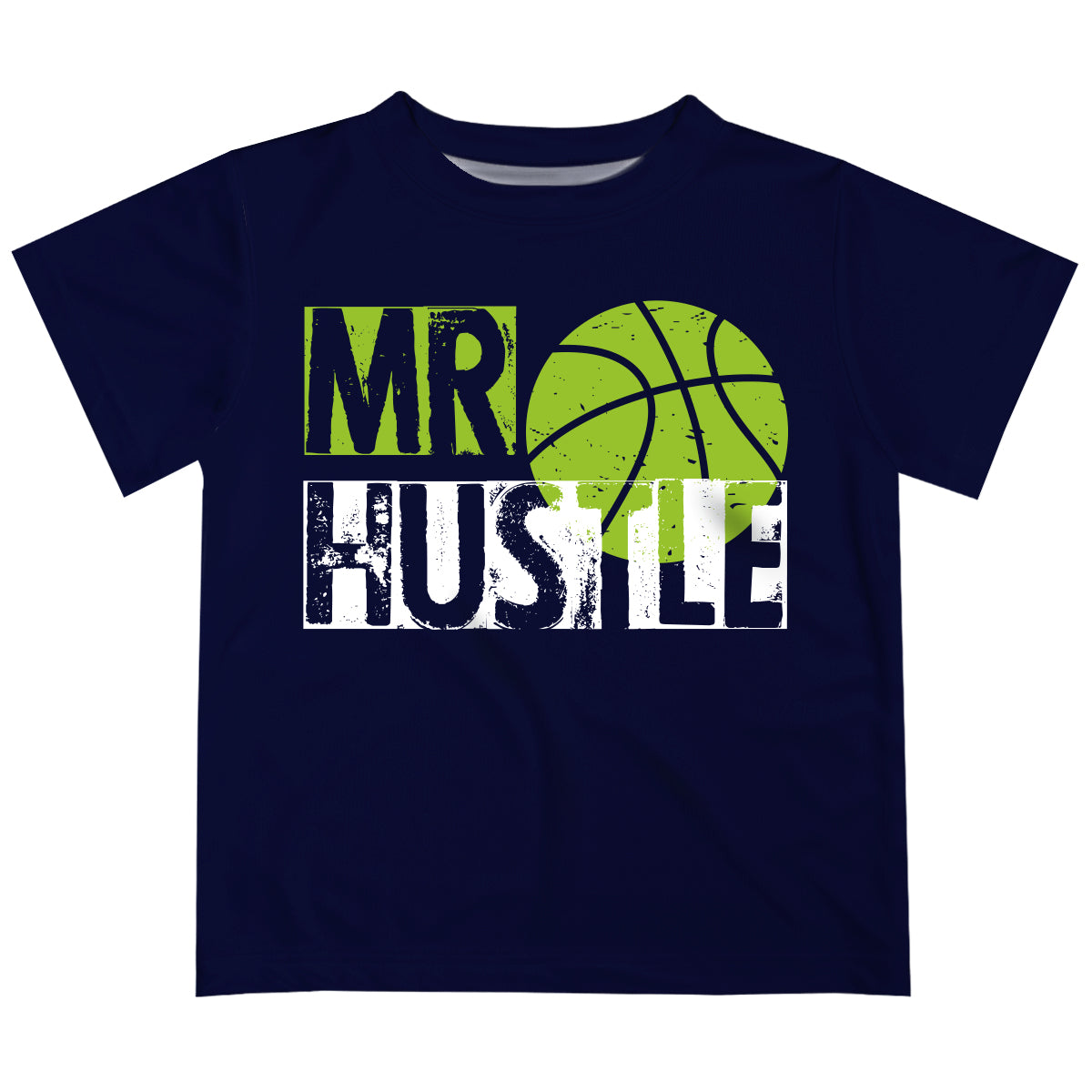 Player Navy and Green Short Sleeve Boys Tee Shirt