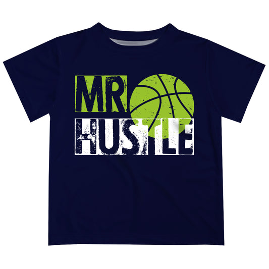 Player Navy and Green Short Sleeve Boys Tee Shirt