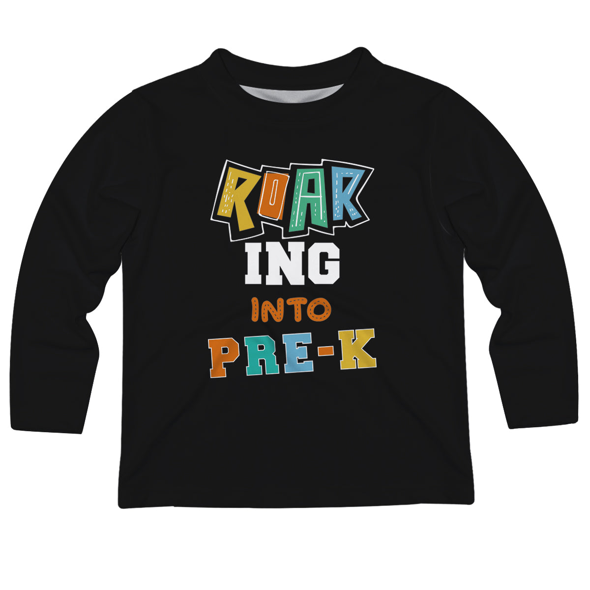 Roar Ing Into Your Grade Black Long Sleeve Tee Shirt