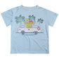 Summer Time Light Blue Short Sleeve Tee Shirt