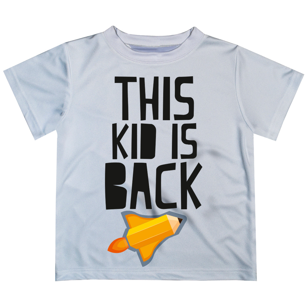 Black This Kid Is Back White Short Sleeve  Tee Shirt