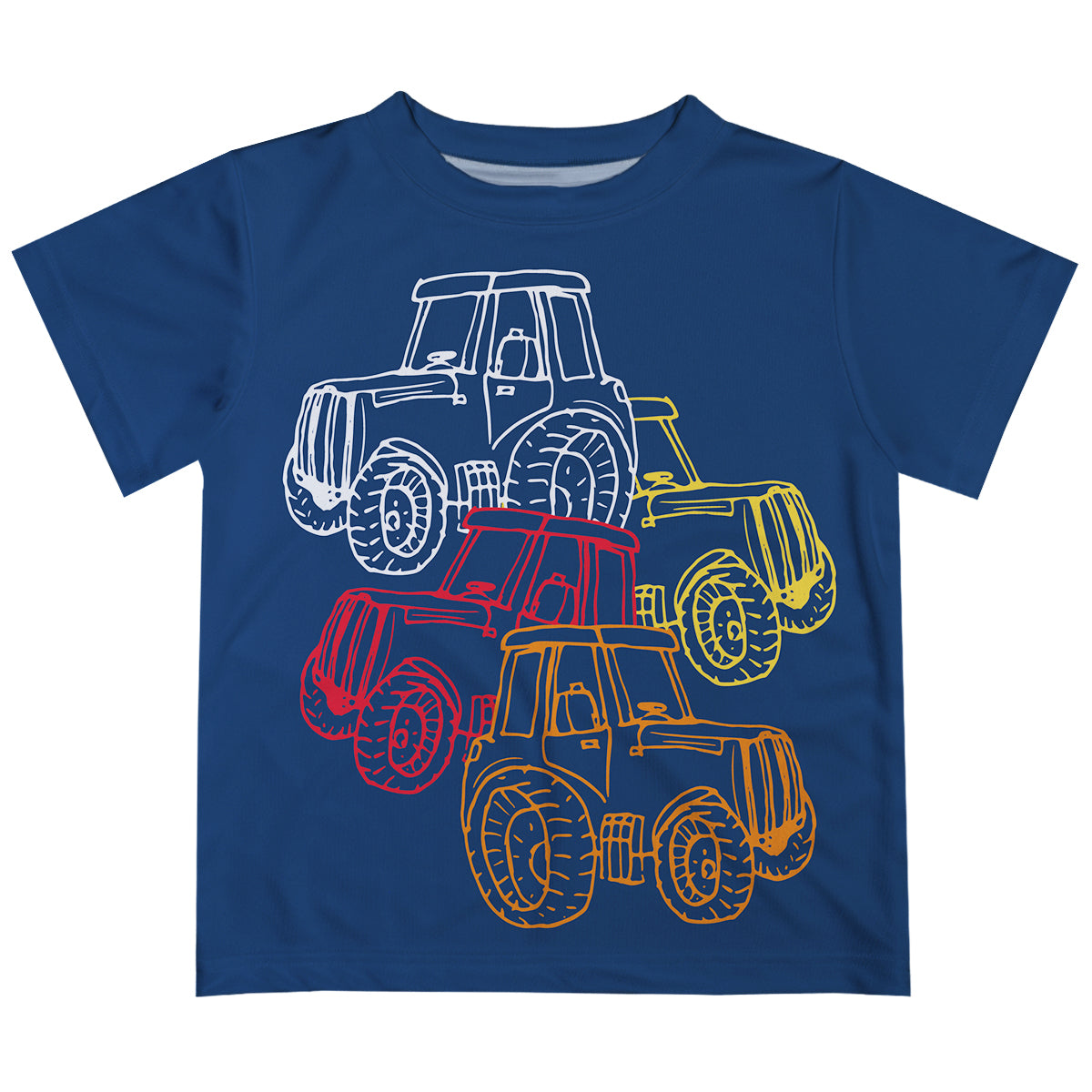 Tractors Navy Short Sleeve Tee Shirt
