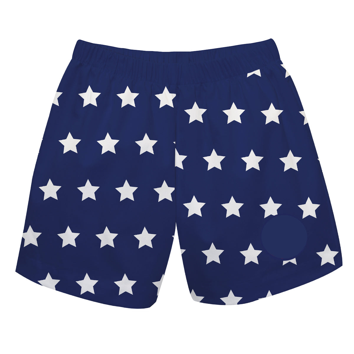 Stars Print Monogram Navy Pull On Short - Wimziy&Co.