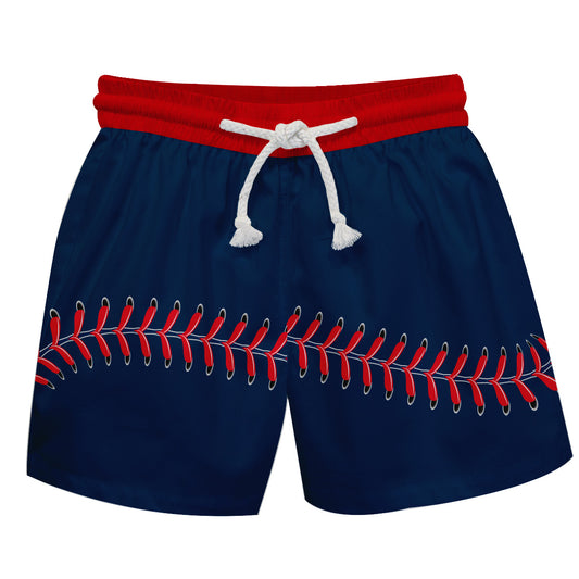 Baseball Navy Swimtrunk