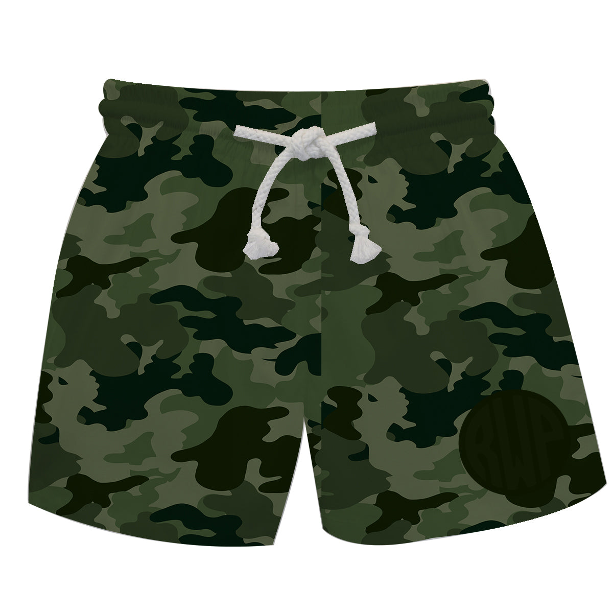 Monogram Camo Print Green Swimtrunk - Wimziy&Co.