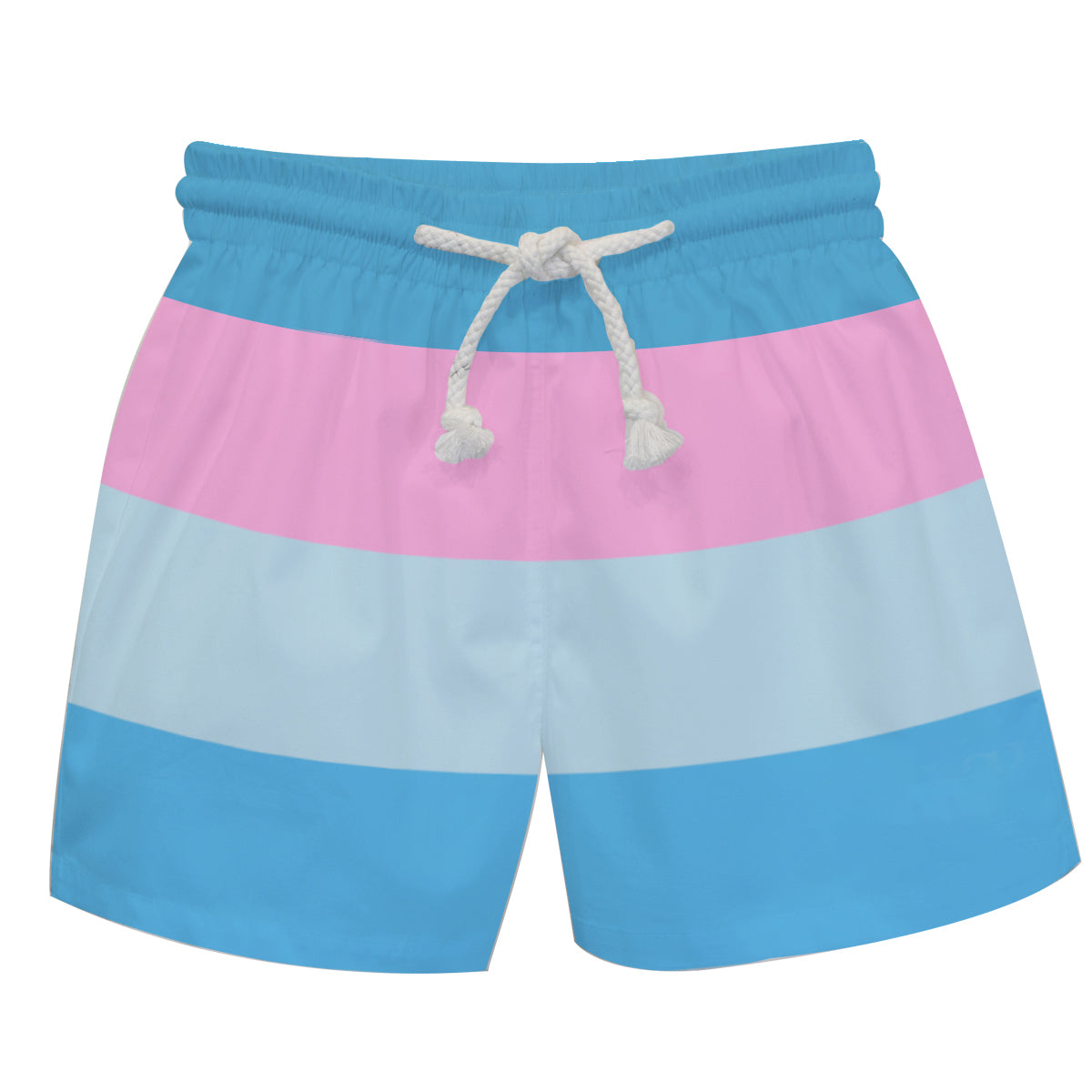 Monogram Blue and Pink Stripes Swimtrunk - Wimziy&Co.