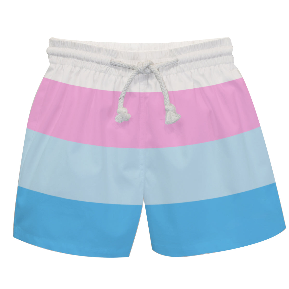 Monogram Blue and White Stripes Swimtrunk - Wimziy&Co.
