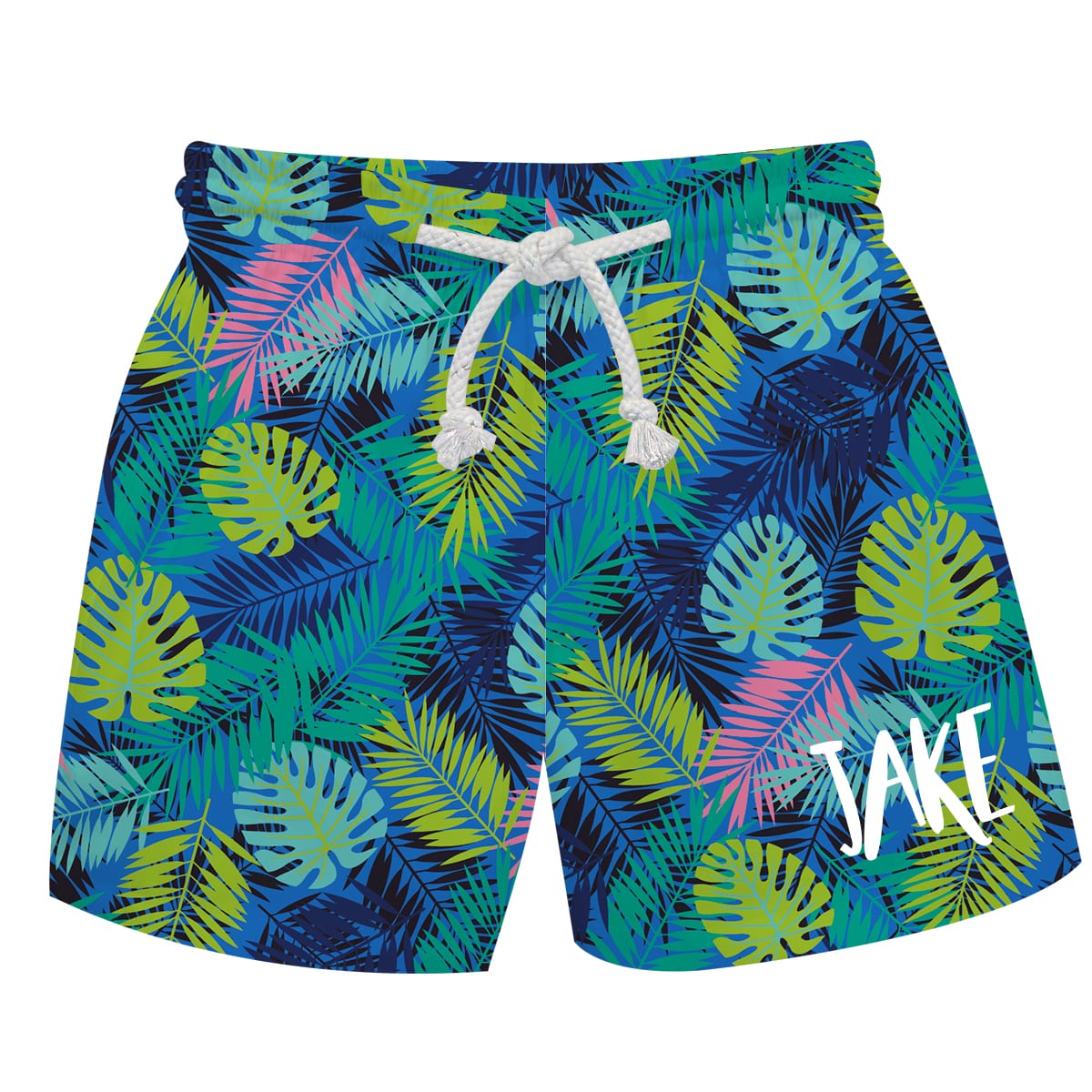 Summer Name Green and Blue Swimtrunk