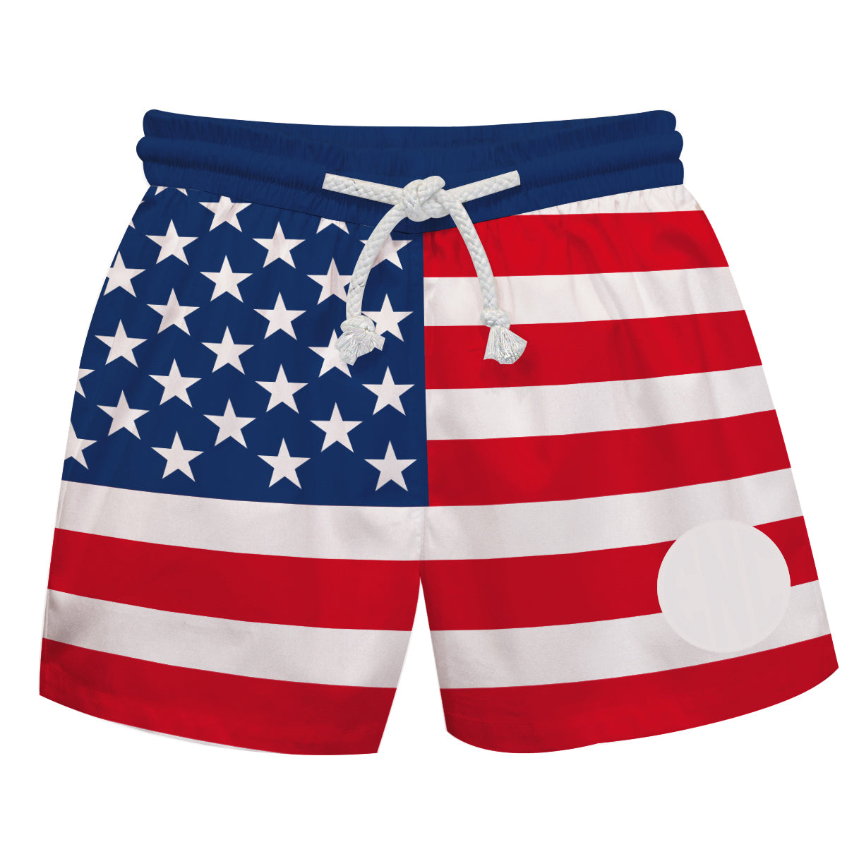 USA Flag Print Personalized Monogram Swimtrunk - Wimziy&Co.