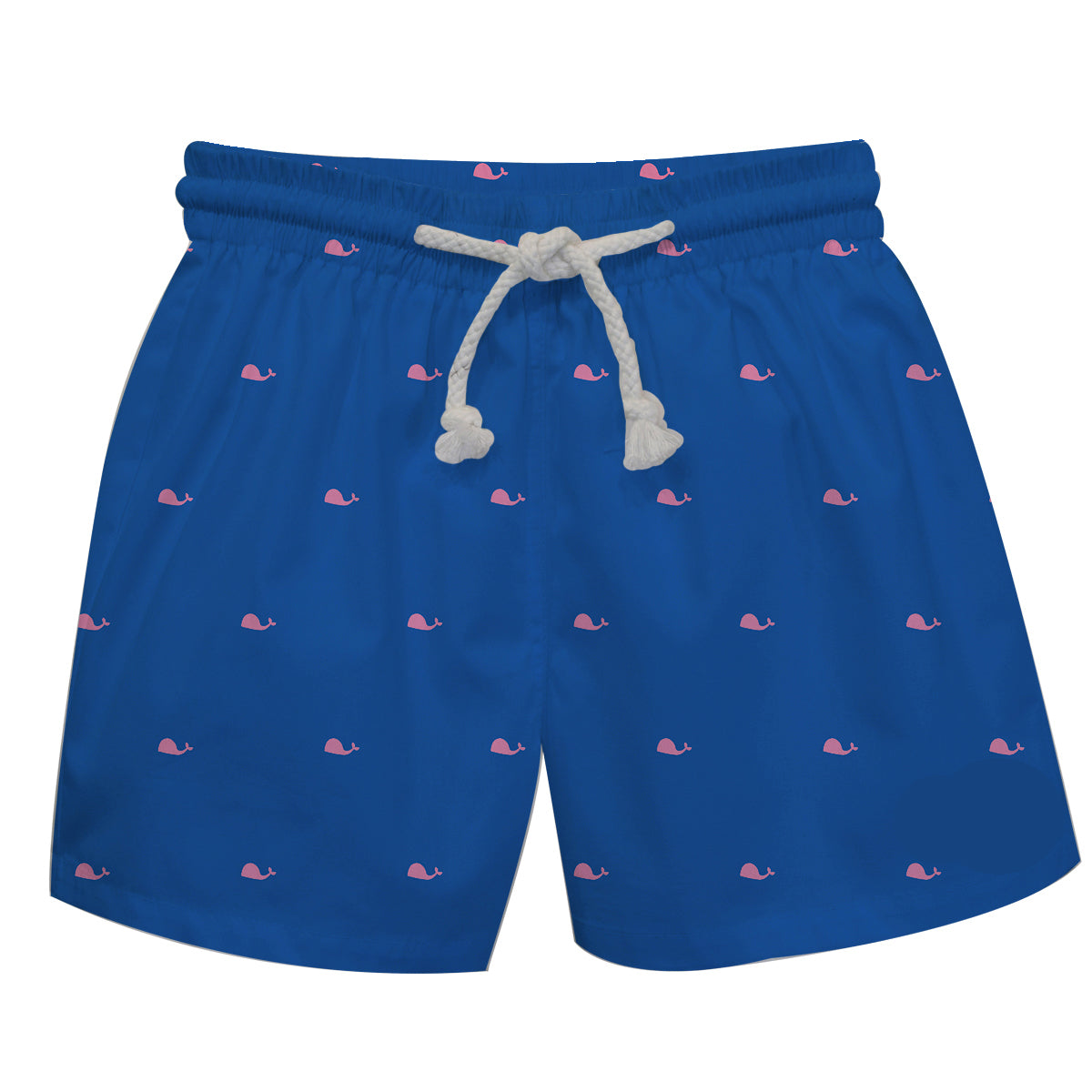 Whale Print Monogram Royal Swimtrunk - Wimziy&Co.