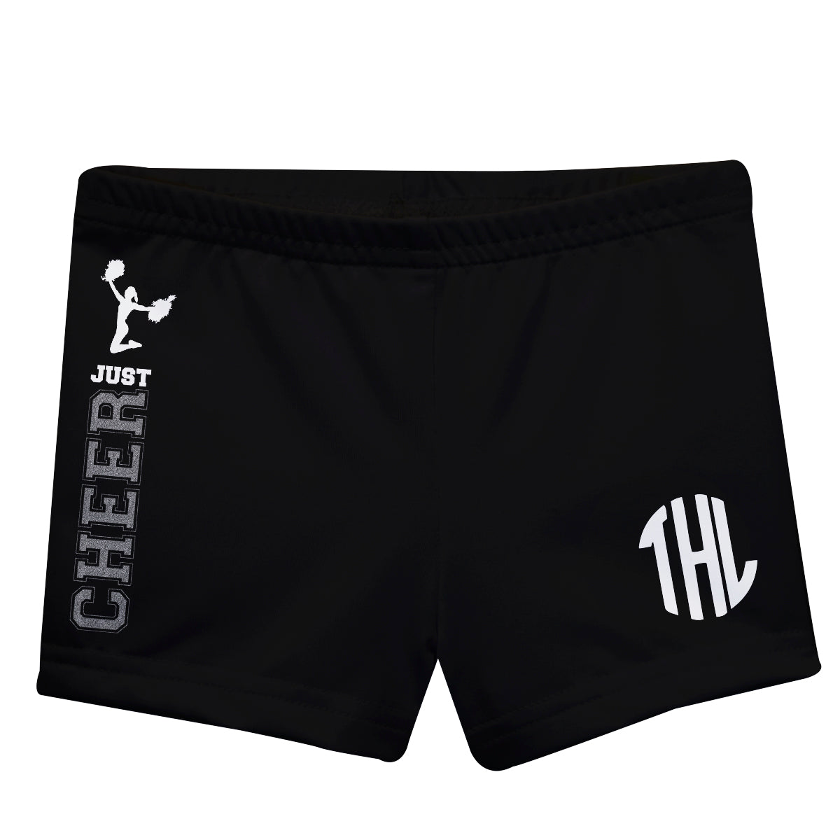 Just Cheer Monogram Black Shorties