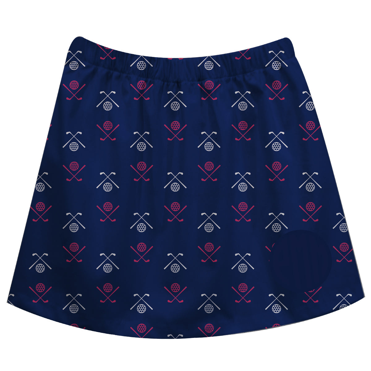 Golf Print Monogram Navy Skirt - Wimziy&Co.