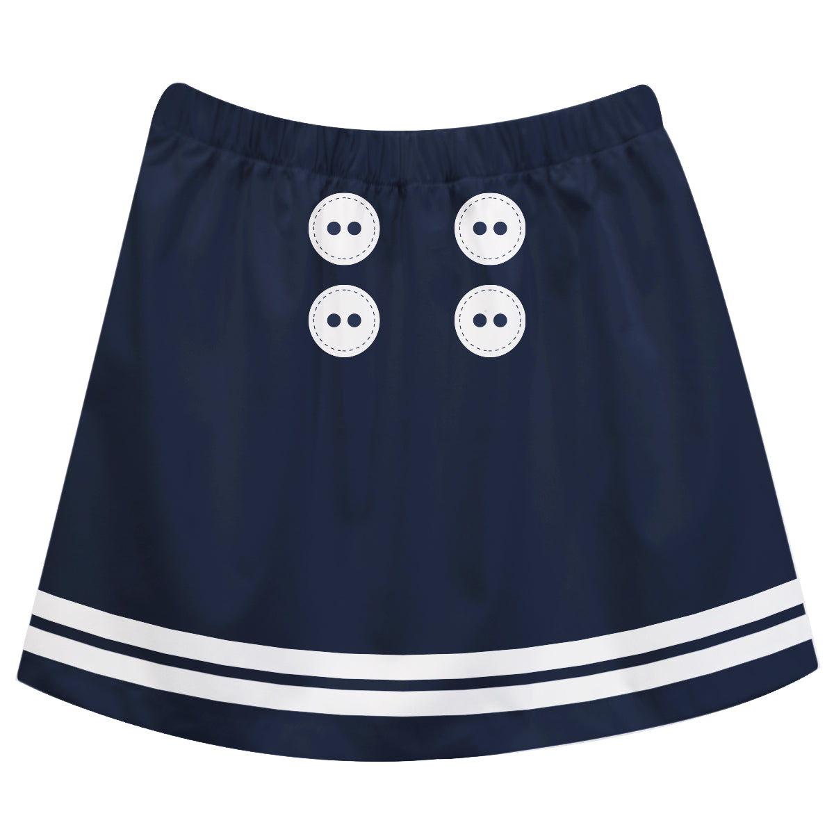 Stripes White and Navy Skirt
