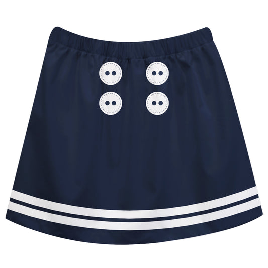 Stripes White and Navy Skirt