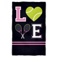 Love Tennis Name Black Towel 51 x 32 - Wimziy&Co.