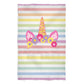 Unicorn Name Rainbow Colors Stripes Towel 51 x 32 - Wimziy&Co.