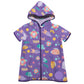Sea Animals Print Monogram Purple Cover Up - Wimziy&Co.