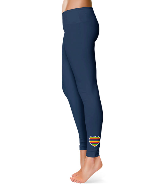 Heart Navy Leggings