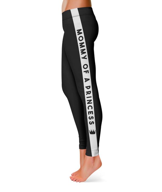 Mommy Of A Princess Black Legings - Wimziy&Co.