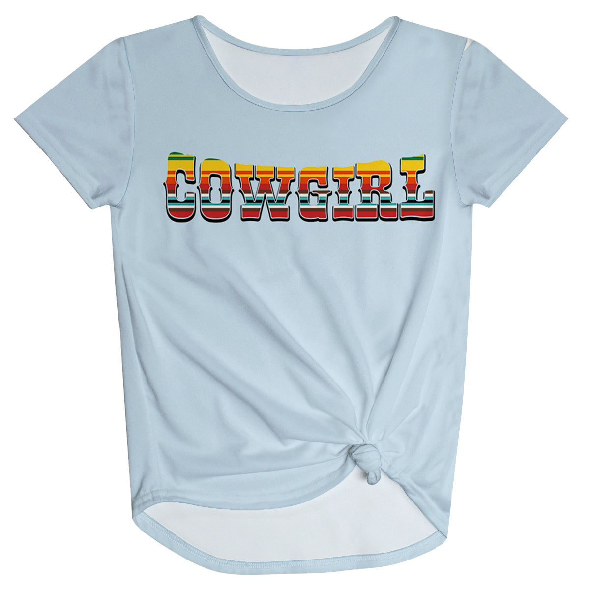 Cowgirl Ligth Blue Knot Top - Wimziy&Co.