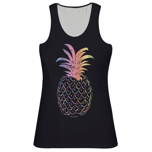 Pineapple Black Tank Top