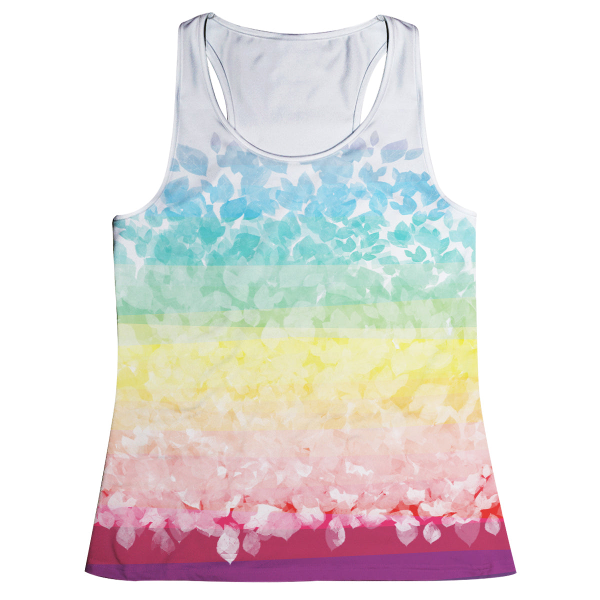 Rainbow Color Stripes Tank Top